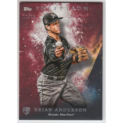 2018 Topps Inception Red #60 Brian Anderson