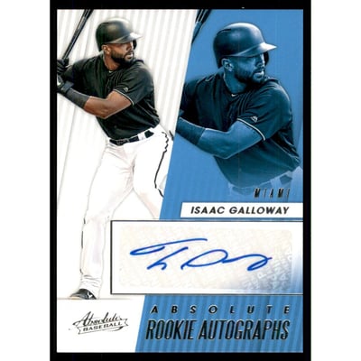 2019 Absolute Rookie Autographs #6 Isaac Galloway