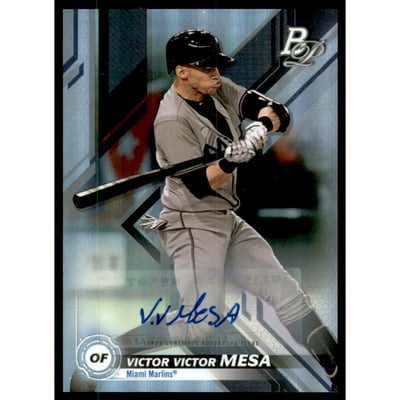 2019 Bowman Platinum Top Prospect Autographs #TOP11 Victor Victor Mesa