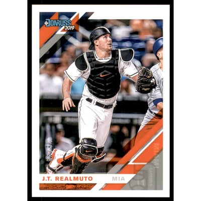 2019 Donruss Holo Back #105 J.T. Realmuto