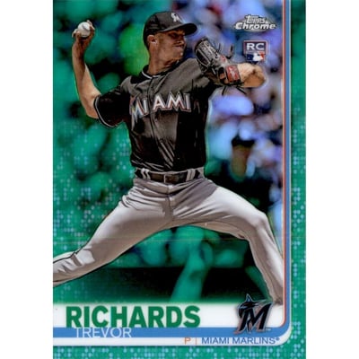 2019 Topps Chrome Green Refractors #93 Trevor Richards