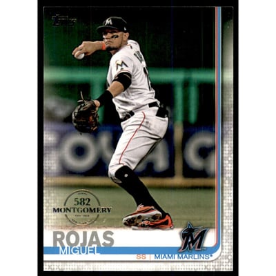 2019 Topps Factory Set 582 Montgomery #394 Miguel Rojas