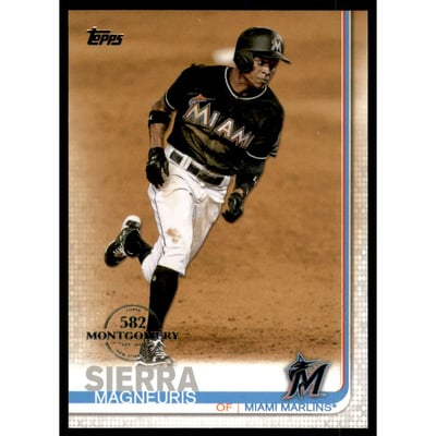 2019 Topps Factory Set 582 Montgomery #411 Magneuris Sierra