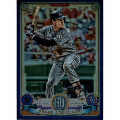 2019 Topps Gypsy Queen Chrome Box Toppers Indigo Refractors #256 Brian Anderson
