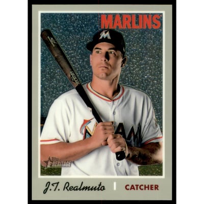2019 Topps Heritage Chrome #THC453 J.T. Realmuto