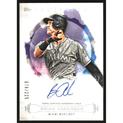 2019 Topps Inception Rookie and Emerging Stars Autographs #RESBA Brian Anderson/225