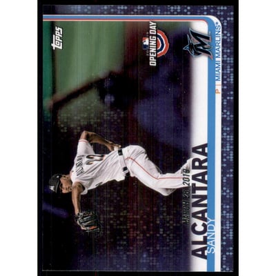 2019 Topps Opening Day Purple Foil #17 Sandy Alcantara