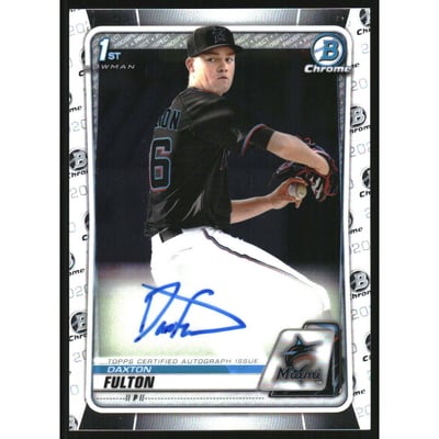 2020 Bowman Chrome Draft Autographs #CDADF Daxton Fulton