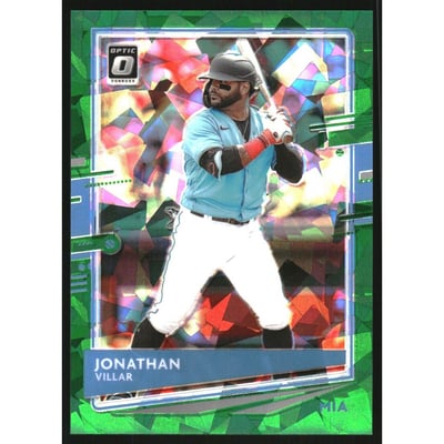 2020 Donruss Optic Green Cracked Ice #144 Jonathan Villar