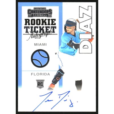 2020 Panini Contenders Retro '98 Rookie Ticket Autographs #10 Isan Diaz