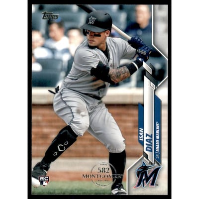 2020 Topps Factory Set 582 Montgomery Club #278 Isan Diaz