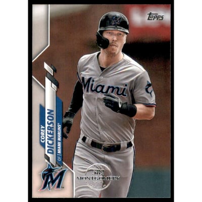 2020 Topps Factory Set 582 Montgomery Club #592 Corey Dickerson