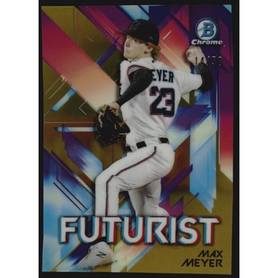 2021 Bowman Chrome Futurist Gold Refractors #FUTMM Max Meyer