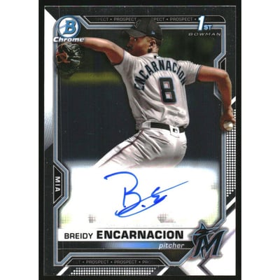 2021 Bowman Chrome Prospect Autographs #CPABE Breidy Encarnacion