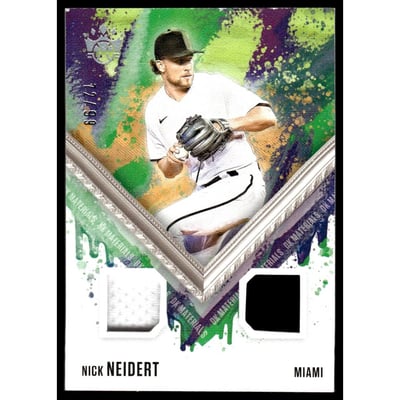 2021 Diamond Kings DK Materials Holo Silver #14 Nick Neidert/99