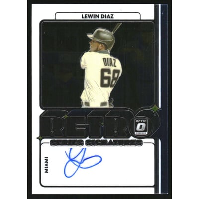 2021 Donruss Optic Retro Signature Series #2 Lewin Diaz