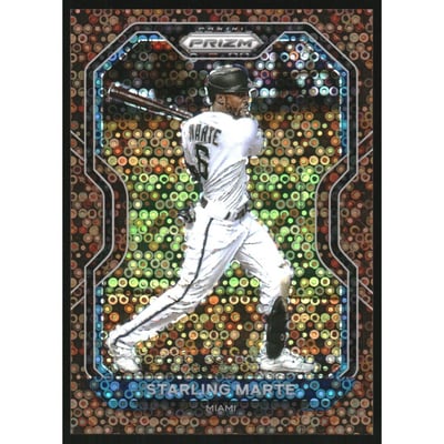 2021 Panini Prizm Prizms Bronze Donut Circles #123 Starling Marte