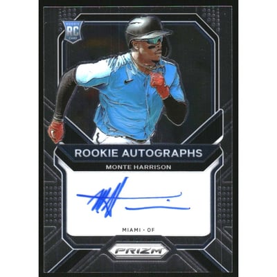 2021 Panini Prizm Rookie Autographs #33 Monte Harrison