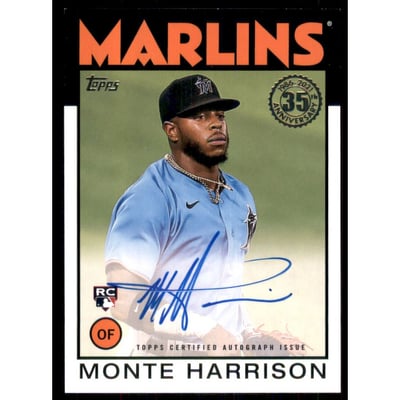 2021 Topps '86 Topps Autographs #86AMH Monte Harrison