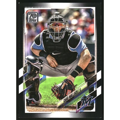 2021 Topps Black #593 Chad Wallach