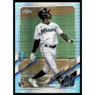 2021 Topps Chrome Prism Refractors #144 Jazz Chisholm