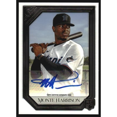 2021 Topps Gallery Rookie Autographs #RAMH Monte Harrison