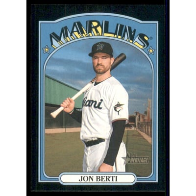 2021 Topps Heritage Black Border #288 Jon Berti