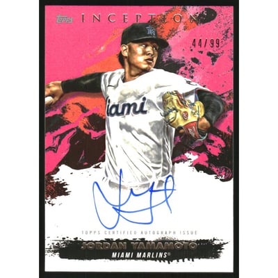 2021 Topps Inception Rookie and Emerging Stars Autographs Magenta #RESAJY Jordan Yamamoto