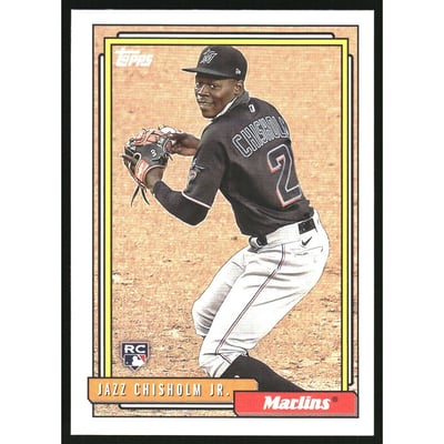 2021 Topps Update '92 Topps Redux Chrome #TC9226 Jazz Chisholm Jr.