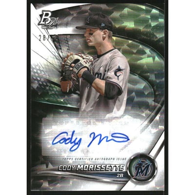 2022 Bowman Platinum Top Prospects Autographs Ice Foilboard #TOP11 Cody Morissette