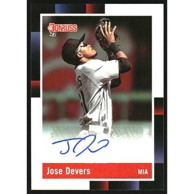 2022 Donruss Retro '88 Signatures Holo #92 Jose Devers