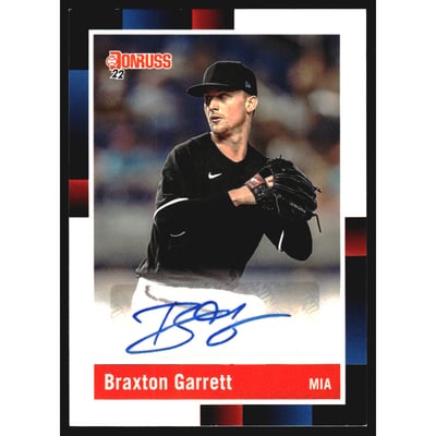 2022 Donruss Retro '88 Signatures #60 Braxton Garrett