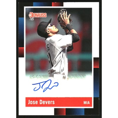 2022 Donruss Retro '88 Signatures #92 Jose Devers