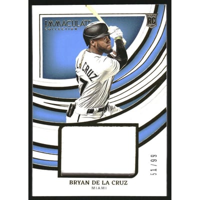 2022 Immaculate Collection Remarkable Rookie Jerseys #14 Bryan De La Cruz