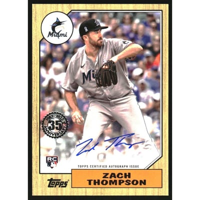 2022 Topps '87 Topps Autographs #87BAZT Zach Thompson