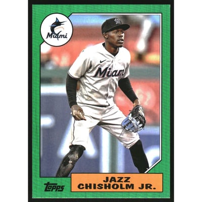 2022 Topps Archives Green #222 Jazz Chisholm Jr.