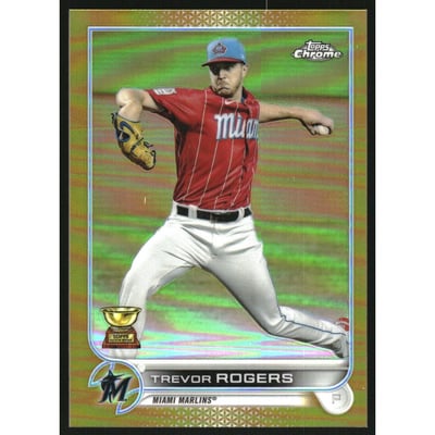 2022 Topps Chrome Gold Refractors #15 Trevor Rogers