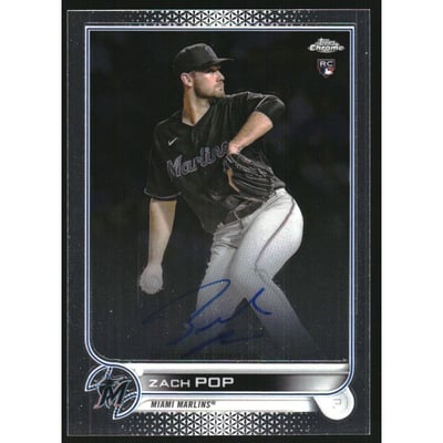 2022 Topps Chrome Rookie Autographs #RAZP Zach Pop