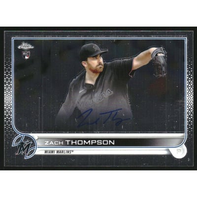 2022 Topps Chrome Rookie Autographs #RAZT Zach Thompson