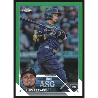2023 Topps Chrome Update '23 All Star Game Green Refractors #ASGC27 Luis Arraez