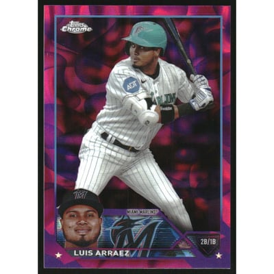 2023 Topps Chrome Update Magenta Purple Lava Lamp Refractors #USC159 Luis Arraez