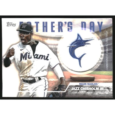 2023 Topps Father's Day Commemorative Team Patches #FDJC Jazz Chisholm Jr.