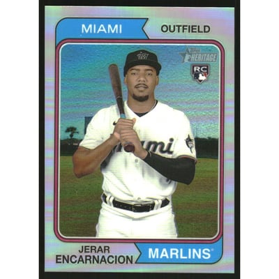 2023 Topps Heritage Chrome Refractors #381 Jerar Encarnacion