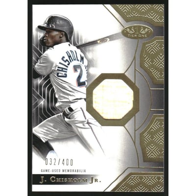 2023 Topps Tier One Relics #T1RJCH Jazz Chisholm Jr. B/400