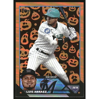 2023 Topps Update Halloween Jack O'Lantern #US1 Luis Arraez