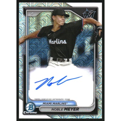 2024 Bowman Chrome Mega Box Autographs #BMANM Noble Meyer