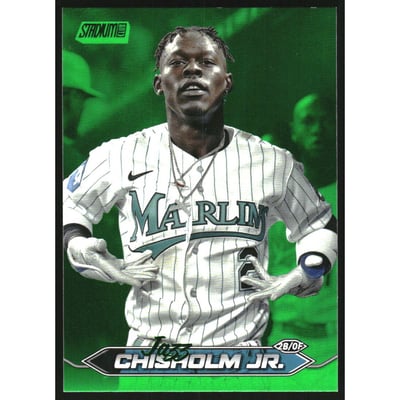 2024 Stadium Club Green Foil #186 Jazz Chisholm Jr.