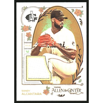 2024 Topps Allen and Ginter Relics #AGRSA Sandy Alcantara B