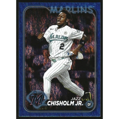2024 Topps Blue Foil #223 Jazz Chisholm Jr.