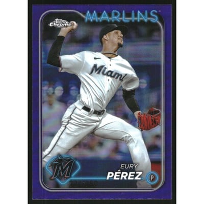 2024 Topps Chrome Purple Refractors #6 Eury Perez